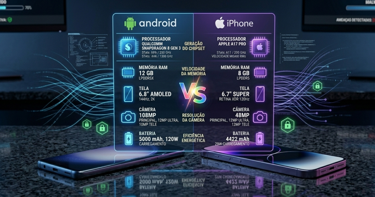 Android ou iPhone: Qual Comprar em 2026? 2 Comparativo Android vs iPhone em 2026 — especificações e preços