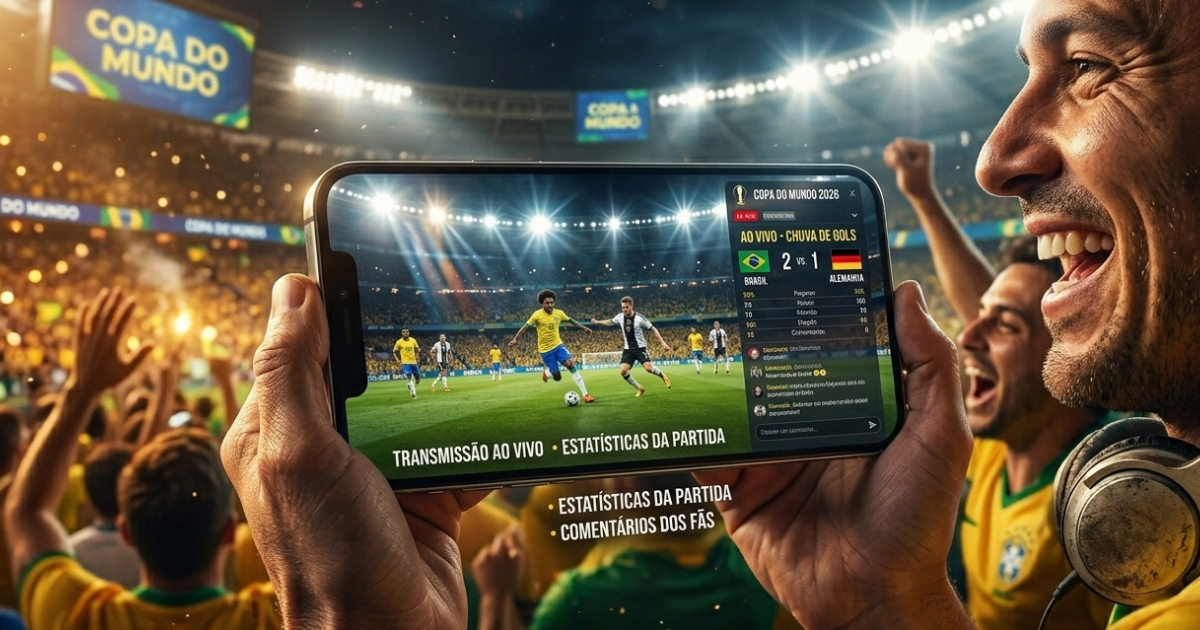 Como assistir a Copa do Mundo 2026 de graça pelo celular — Cazé TV e SBT