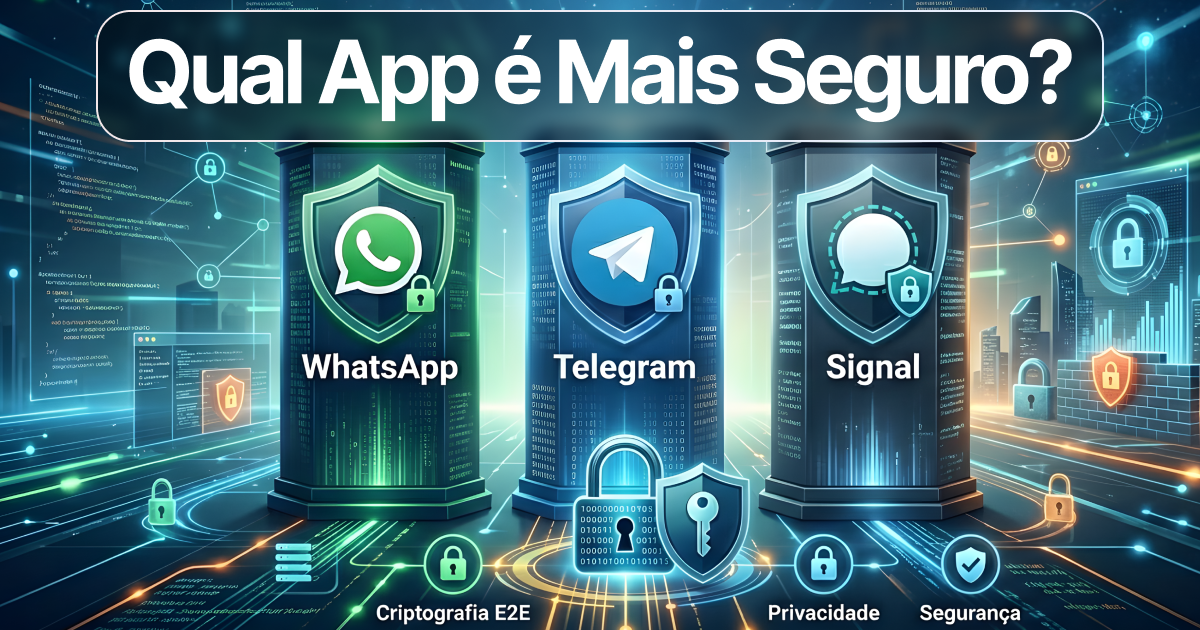 whatsapp telegram signal qual app mais seguro 2026