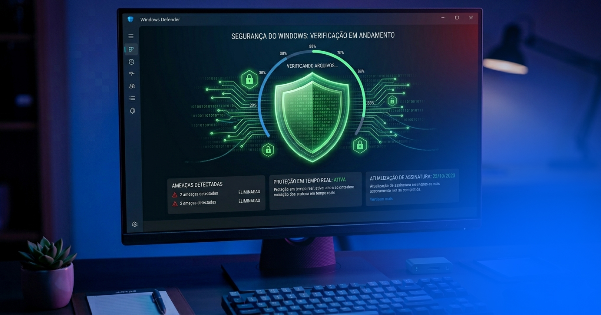 Windows Defender varredura em andamento — como escanear vírus no Windows 11 grátis